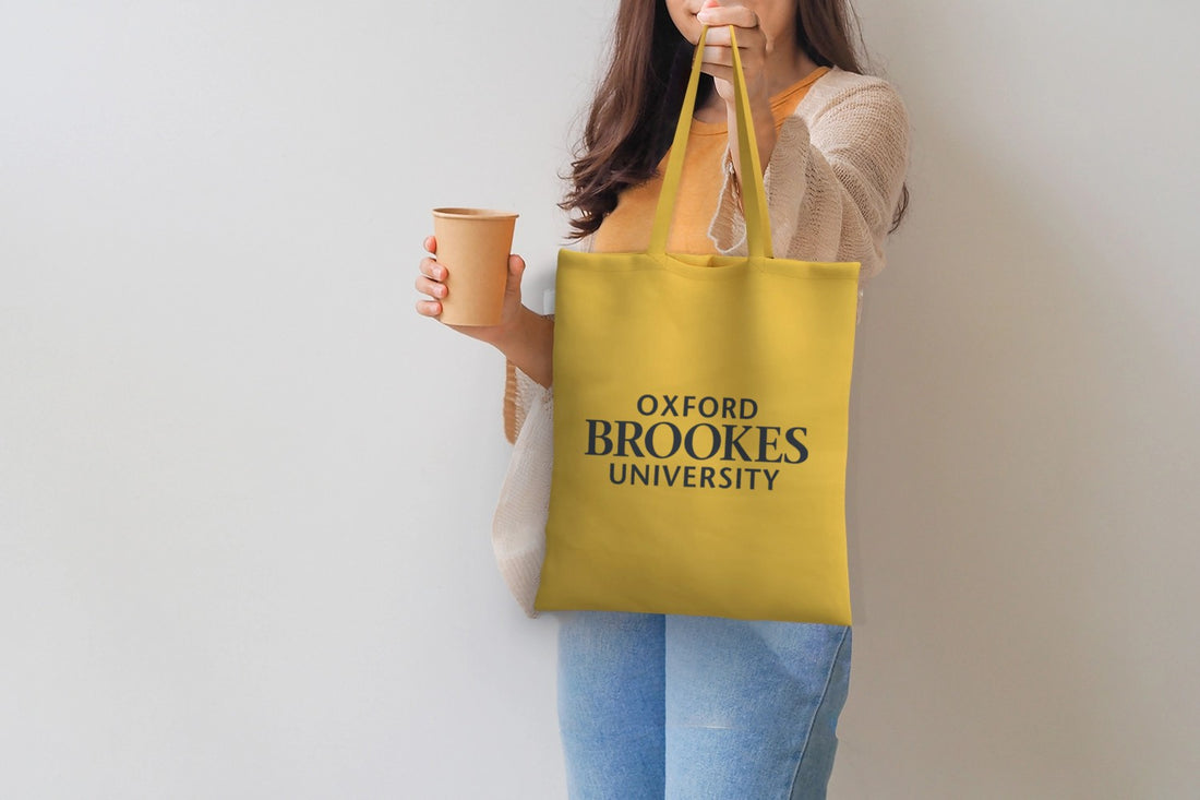 Yellow Cotton Shopper Bag