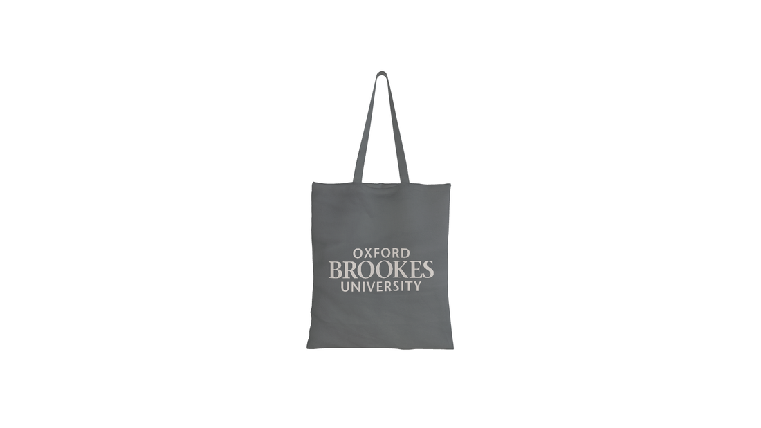Grey Cotton Shopper Bag